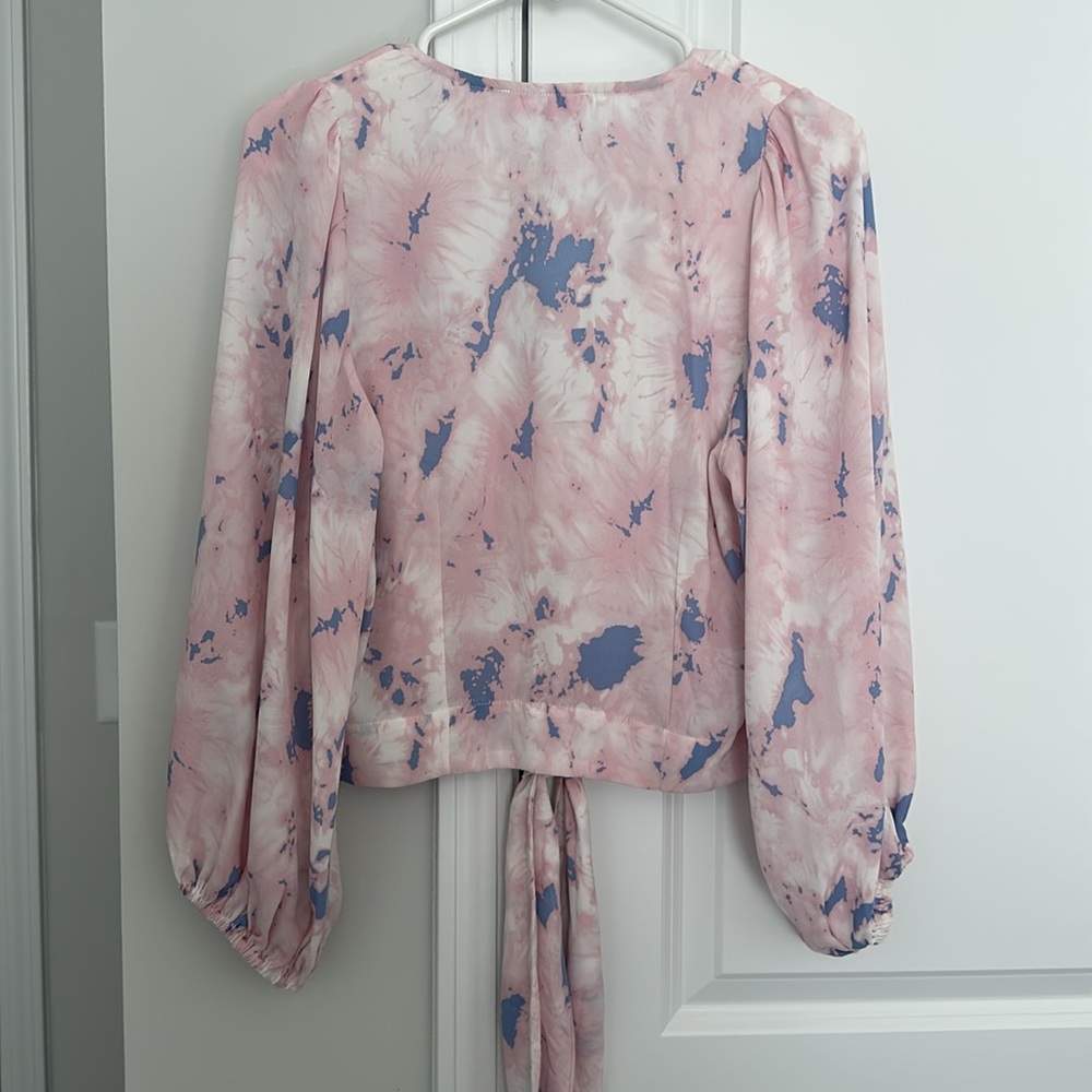 Buddy Love Tie Blouse Size Medium - Picture 5 of 5